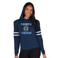 Women's Concepts Sport Navy Philadelphia Union Marathon Hoodie T-Shirt