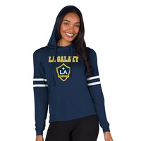 Women's Concepts Sport Navy LA Galaxy Marathon Hoodie T-Shirt