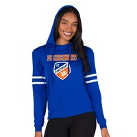 Women's Concepts Sport Blue FC Cincinnati Marathon Hoodie T-Shirt