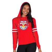 Women's Concepts Sport Red New York Red Bulls Marathon Hoodie T-Shirt