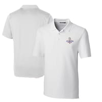 Men's Cutter & Buck  White Texas Rangers 2023 World Series Champions Forge Stretch Polo