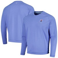 Men's 2024 U.S. Open Peter Millar Blue Cradle Performance Raglan Pullover Sweatshirt