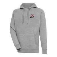 Men's Antigua Heather Gray Chase Briscoe Victory Pullover Hoodie