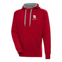 Men's Antigua Red Kyle Busch Victory Pullover Hoodie