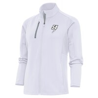 Women's Antigua  White Ty Gibbs Generation Full-Zip Jacket