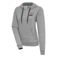 Women's Antigua  Heather Gray Chase Briscoe Victory Pullover Hoodie