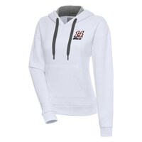 Women's Antigua  White Chase Briscoe Victory Pullover Hoodie