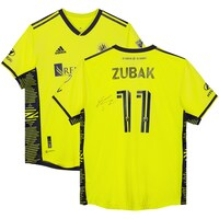 Ethan Zubak Nashville SC Autographed Match-Used #11 Yellow Jersey from the 2023 MLS Season