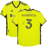 Lukas MacNaughton Nashville SC Autographed Match-Used #3 Yellow Jersey from the 2023 MLS Season