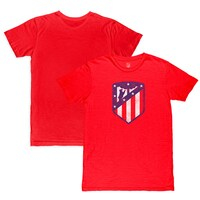 Men's 1863FC  Red Atletico de Madrid Color Crest Slub T-Shirt
