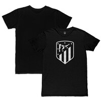 Men's 1863FC  Black Atletico de Madrid Mono Crest Slub T-Shirt