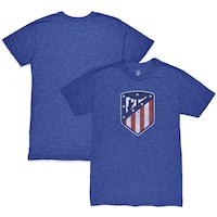 Men's 1863FC  Heather Blue Atletico de Madrid Color Crest Twisted Tri-Blend Slub T-Shirt