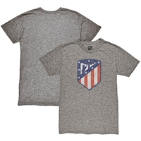 Men's 1863FC  Heather Gray Atletico de Madrid Color Crest Twisted Tri-Blend Slub T-Shirt