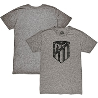 Men's 1863FC  Heather Gray Atletico de Madrid Mono Crest Twisted Tri-Blend Slub T-Shirt