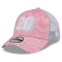 Men's New Era  Pink Christopher Bell 9FORTY A-Frame Trucker Paisley Adjustable Hat