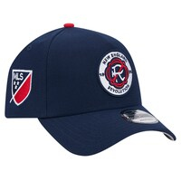 Men's New Era Navy New England Revolution 2024 Kick Off Collection 9FORTY A-Frame Adjustable Hat