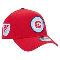 Men's New Era Red Chicago Fire 2024 Kick Off Collection 9FORTY A-Frame Adjustable Hat
