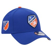 Men's New Era Blue FC Cincinnati 2024 Kick Off Collection 9FORTY A-Frame Adjustable Hat
