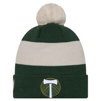 Men's New Era Green Portland Timbers 2024 Kick Off Collection Cuffed Knit Hat with Pom