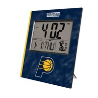 Keyscaper Indiana Pacers Cross Hatch Personalized Digital Desk Clock