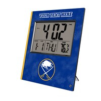 Keyscaper Buffalo Sabres Cross Hatch Personalized Digital Desk Clock