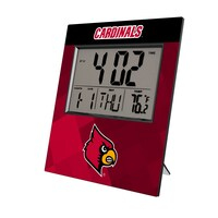 Keyscaper Louisville Cardinals Color Block Digital Desk Clock