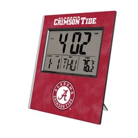 Keyscaper Alabama Crimson Tide Cross Hatch Digital Desk Clock