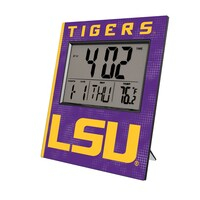 Keyscaper LSU Tigers Cross Hatch Digital Desk Clock