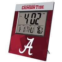 Keyscaper Alabama Crimson Tide Color Block Digital Desk Clock
