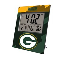 Keyscaper Green Bay Packers Color Block Digital Desk Clock