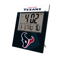 Keyscaper Houston Texans Color Block Digital Desk Clock