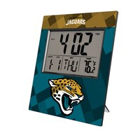 Keyscaper Jacksonville Jaguars Color Block Digital Desk Clock
