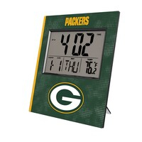 Keyscaper Green Bay Packers Cross Hatch Digital Desk Clock