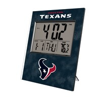 Keyscaper Houston Texans Cross Hatch Digital Desk Clock