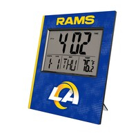 Keyscaper Los Angeles Rams Cross Hatch Digital Desk Clock