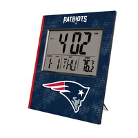 Keyscaper New England Patriots Cross Hatch Digital Desk Clock