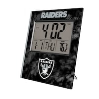 Keyscaper Las Vegas Raiders Cross Hatch Digital Desk Clock