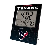 Keyscaper Houston Texans Quadtile Digital Desk Clock