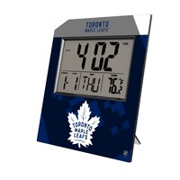 Keyscaper Toronto Maple Leafs Color Block Digital Desk Clock
