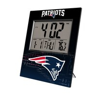 Keyscaper New England Patriots Quadtile Digital Desk Clock