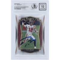 Tom Brady Tampa Bay Buccaneers Autographed 2020 Panini Select #101 Beckett Fanatics Witnessed Authenticated 10 Card