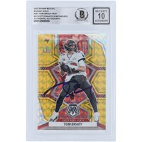Tom Brady Tampa Bay Buccaneers Autographed 2022 Panini Mosaic Gold Mosaic #291 #7/10 Beckett Fanatics Witnessed Authenticated 10 Card