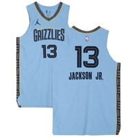 Jaren Jackson Jr. Memphis Grizzlies Game-Used #13 Blue Jersey vs. San Antonio Spurs on November 18, 2023