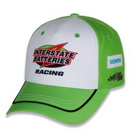 Men's Joe Gibbs Racing Team Collection  White/Green Ty Gibbs Interstate Batteries Uniform Adjustable Hat