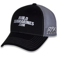 Men's Checkered Flag Sports  Black Brad Keselowski BuildSubmarines.com Team Sponsor Adjustable Hat