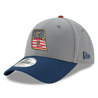 Men's New Era  Gray/Navy Kyle Busch Salute 9FORTY Adjustable Hat