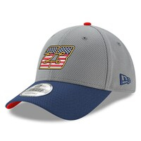 Men's New Era  Gray/Navy Bubba Wallace Salute 9FORTY Adjustable Hat