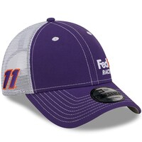 Men's New Era  Purple/White Denny Hamlin FedEx 9FORTY Trucker Adjustable Hat