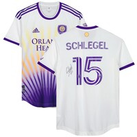 Rodrigo Schlegel Orlando City SC Autographed Match-Used #15 White Jersey from the 2023 MLS Season