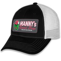 Men's Checkered Flag Sports Black/White Ross Chastain Manny's Speed Shop Adjustable Hat